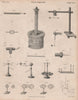 Electricity. Electrical equipment 3. BRITANNICA 1860 old antique print picture