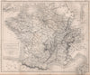France and Switzerland. Railways. BRITANNICA 1860 old antique map plan chart