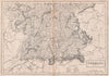 Southern Germany. Railways. BRITANNICA 1860 old antique vintage map plan chart