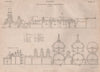 Paper. Elevation of a Paper-Making Machine. BRITANNICA 1860 old antique print