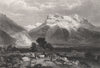 Grindelwald. Switzerland 1886 old antique vintage print picture