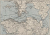 VICTORIA HARBOUR, Hong Kong. China. WW2 ROYAL NAVY INTELLIGENCE MAP 1945