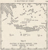BATTLE OF CRETE May 1941. British warships sunk during campaign. Greece 1956 map
