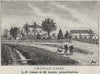 MÉDOC. LISTRAC. Chateau Casse. Aupins. Bordeaux. SMALL 1908 old antique print