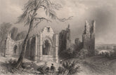 Lincluden Collegiate Church. Dumfries-shire. Scotland. BARTLETT 1838 old print