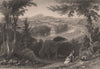 Inverness. Scotland. PURSER 1838 old antique vintage print picture