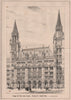 Design for New Law Courts -  Portion of Strand Front; G.G. Scott, Archt 1867
