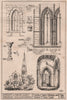 Church of Saint Mary, Ketton, Rutlandshire 1869 old antique print picture