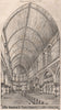 St. Peter's church, Bury; Maycock & Bell Architects 1872 old antique print