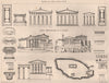 Greek architecture at its height. Greece 1873 old antique print picture