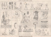 Specimens of Egyptian plastic art. Fine Arts 1873 old antique print picture