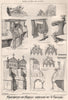 Specimens of stalls; sketched by T. Vaughan. Design 1873 old antique print