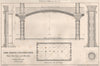 Fire proof construction plan section & details; Thomas Bellamy 1873 old print