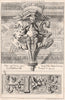 Italian wood carving, Kings College Chapel, Cambridge 1874 old antique print