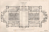 Alexandra Palace, Muswell Hill; J. Johnson, Architect 1874 old antique print
