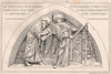 Tympanum over door in the north transept, Cork Cathedral 1874 old print