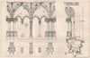 St. Trophime, Arles; south walk of cloister. Bouches-du-Rhône 1874 old print