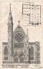 Church of the English Martyrs, Great Prescott Street, Tower Hill 1875 print