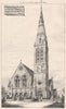 Congregational Church & Schools, Woodford; Rowland Plumbe Architect 1875 print