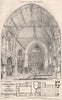 Interior; Congregational church & schools, Woodford; Rowland Plumbe Archt  1875