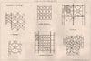 Examples of glazing. Buildings 1875 old antique vintage print picture