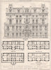 Design for a London residence by W. Hilton Nash. Soane Medallion 1875 print