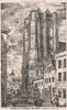 Tower of St. Jacques, Antwerp; Drawn by A.T. Taylor. Belgium 1875 old print