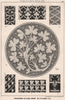 Suggestions in Floral; Design by F.E. Hulme F.S.A. Decorative 1875 old print