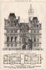 Nobleman's town residence. Royal Academy Gold Medal. W. Frame 1875 1876 print