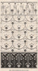Wallpaper decoration by Walter Crane. Design 1876 old antique print picture