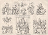 Fra Bartolommeo and Andrea del Sarto. Italy 1876 old antique print picture