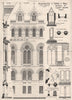 Manchester Town Hall. Albert Square front; Alfred Waterhouse 1876 old print