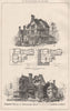 Proposed house at Sevenoaks, Kent; E.C.H. Blake, Architect 1876 old print