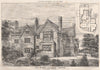 High Meadow, Claughton, Cheshire; G.E. Grayson, Architect 1876 old print