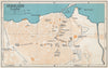 HERAKLION vintage town city map plan. Candia/Crete. Heraclion Iraklion 1967