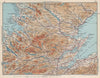 SCOTTISH HIGHLANDS. Ross & Cromarty Sutherland. Moray Firth. Vintage map 1959
