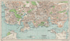 PLYMOUTH. Vintage town city map plan. Devonport Stonehouse. Devon 1957 old