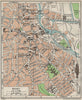 DERBY. Vintage town city map plan. England 1957 old vintage chart