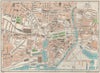HULL. Vintage town city map plan. Yorkshire 1957 old vintage chart