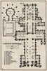 Lincoln cathedral floor plan. Lincolnshire 1957 old vintage map chart