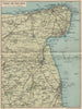 THANET & EAST KENT. Sandwich Deal Ramsgate Margate Broadstairs 1939 old map