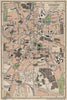 COVENTRY. Vintage town city map plan. Warwickshire 1939 old vintage chart