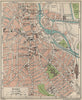 DERBY. Vintage town city map plan. England 1939 old vintage chart