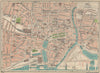 HULL. Vintage town city map plan. Yorkshire 1939 old vintage chart