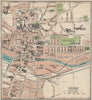 LINCOLN. Vintage town city map plan. Lincolnshire 1939 old vintage chart