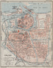 CALAIS. Vintage town city map plan. Pas-de-Calais 1930 old vintage chart