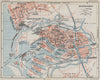DUNKERQUE. Vintage town city map plan. Nord 1930 old vintage chart