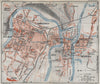 CHARLEVILLE-MÉZIÈRES. Vintage town city ville map plan carte. Ardennes 1930