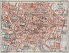DIJON. Vintage town city ville map plan carte. Côte-d'Or 1930 old vintage