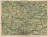 PICARDIE. Somme Aisne Oise Amiens Laon Beauvais Paris St Quentin 1930 old map